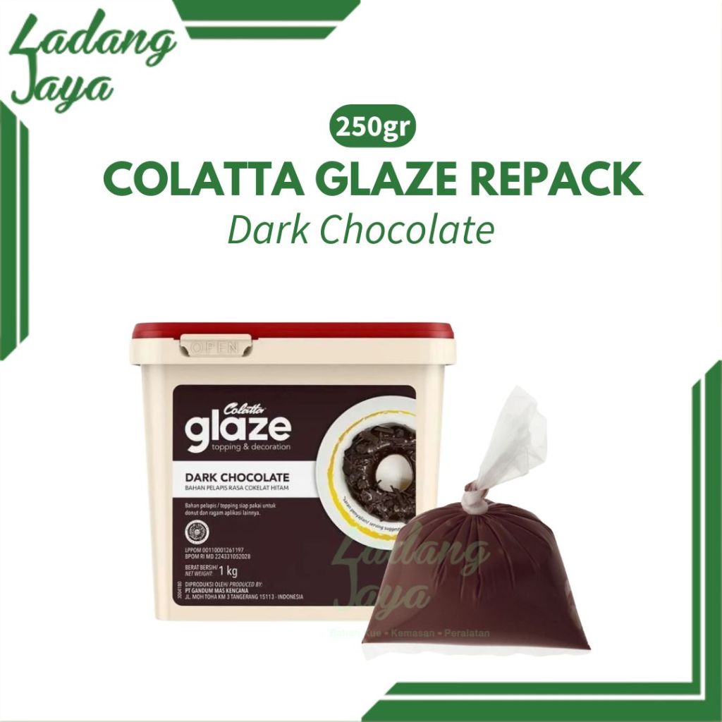 

Dip Glaze Colatta Dark Chocolate Repack 250gr