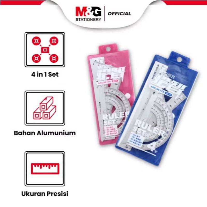 

M&G Ruler Set 4 in 1 ARL96178
