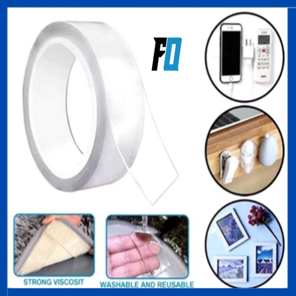 

(FO)Nano Tape /Double Tape Isolasi Transparan Ukuran 1M