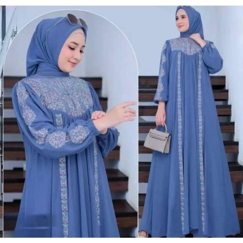 Pakean Muslim Turkey Gamiss Abaya Lebaran Terbaru 2026 Jumbp Dress Premium Gamis New Model Terbaru G
