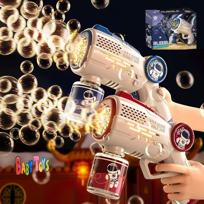 TERLARIS BabyToys Mainan Gelembung Pistol Bubble Sabun Otomatis Anak Besar Tembakan Balon Kado