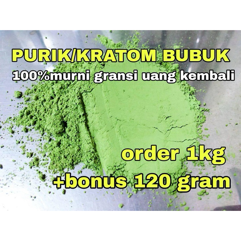 

bonus 120gram bubuk daun purli purlik sg gred A++