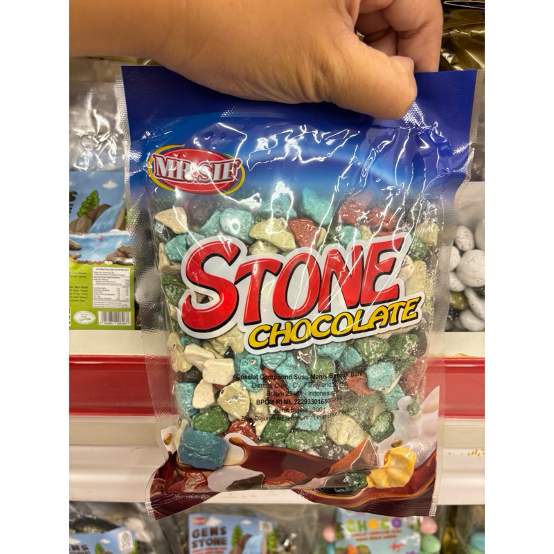 

MR SIF STONE CHOCOLATE 300 gr / Coklat Bentuk Batu