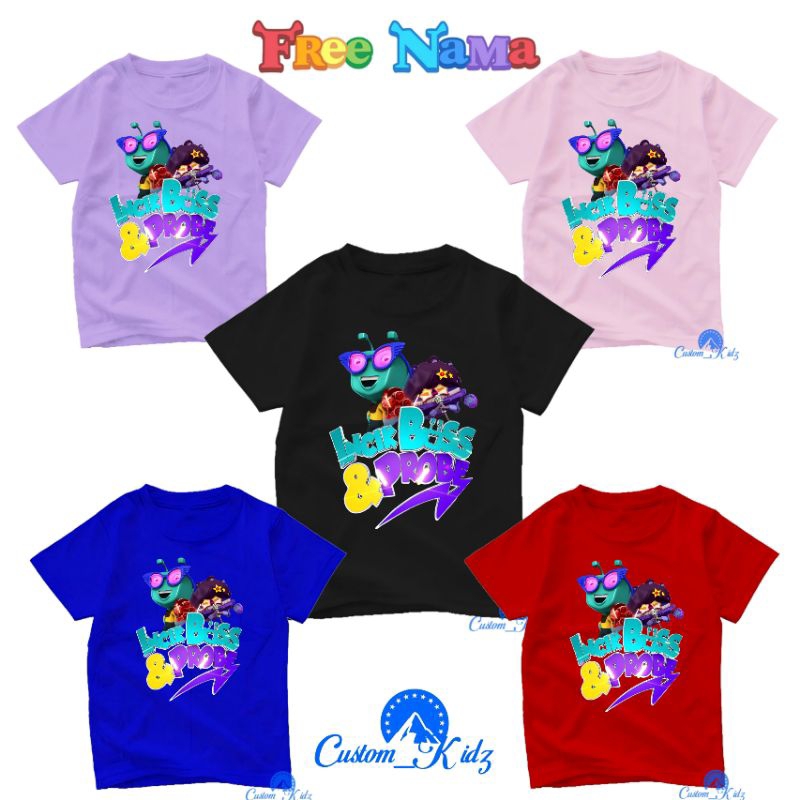 (FREE NAMA) BAJU ANAK KAOS ANAK INCIK BOS ADUDU BOBOIBOY GALAXY