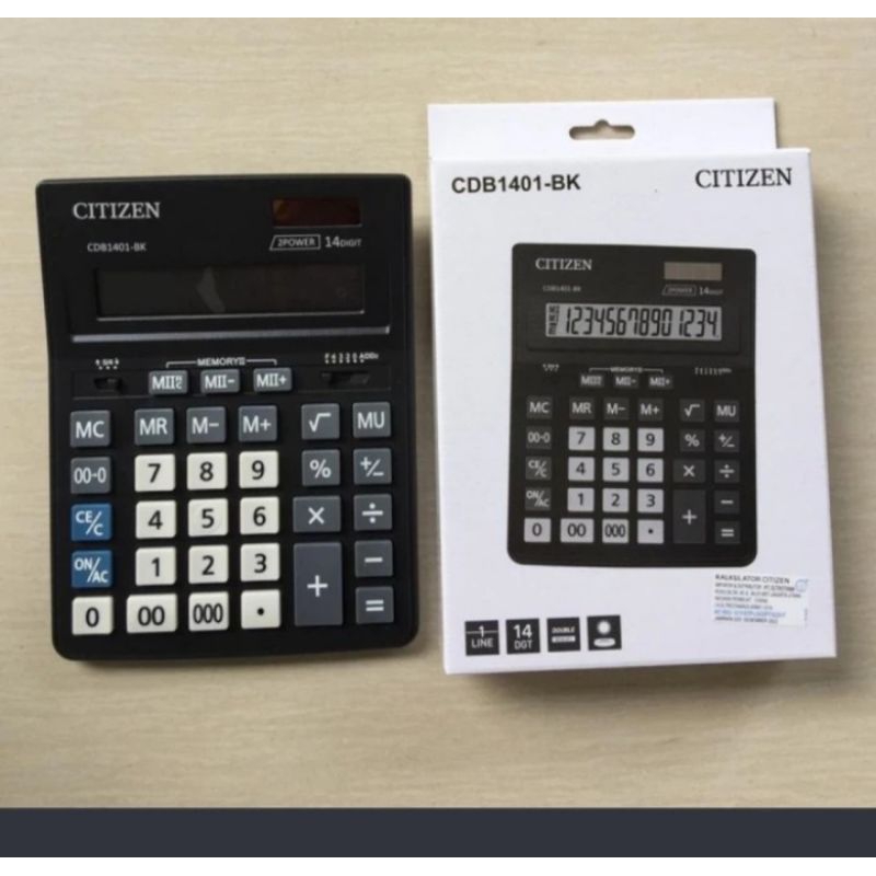 

CITIZEN CDB-1401BK Calculator / Kalkulator desktop 14Digit Original