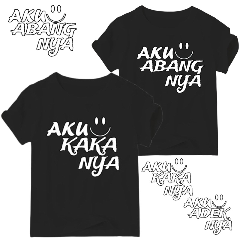 Kaos Anak Cople Family Abang Adek