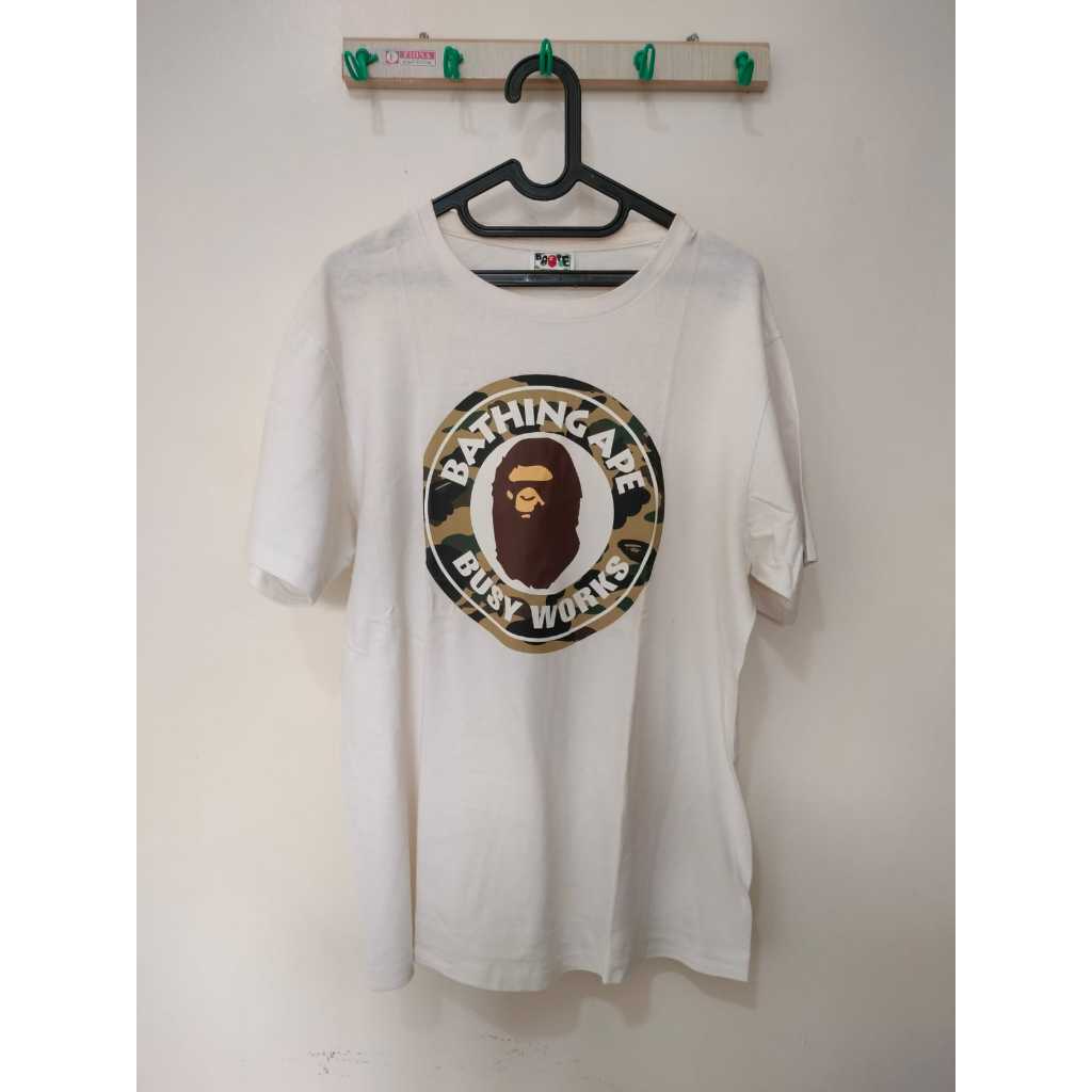 Kaos BAPE A Bathing Ape Busy Work Original T-Shirt Pria Preloved