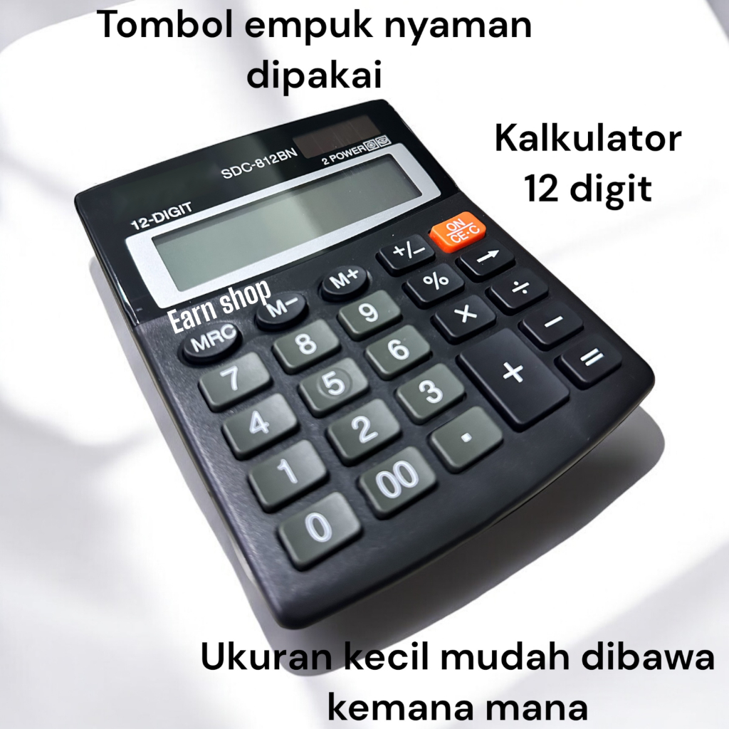 

HJK KALKULATOR 12 DIGIT SDC-812BN / KALKULATOR DAGANG SDC-812
