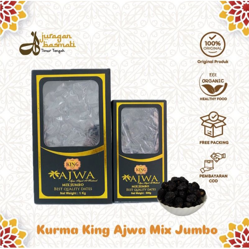 

Kurma King Ajwa Mix Jumbo Best Quality