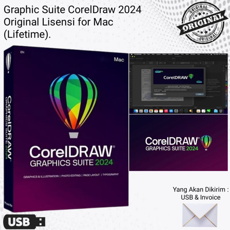 Graphics Suite CorelDraw 2024 Original Lisensi for Mac (Lifetime)
