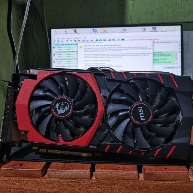 VGA GAMING NVIDIA MSI GTX 980 4GB DDR5 256BIT DI ATAS GTX 1050TI 1650 1060