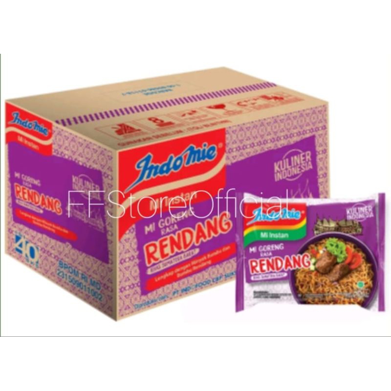 

INDOMIE Goreng Rendang 1 Dus isi 40 Bks