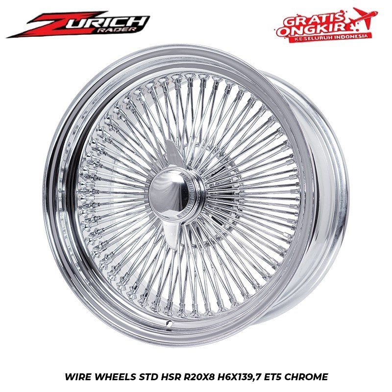 Velg Mobil Hsr Wire Wheels Ring 20 Untuk Fortuner Pajero Everest Dmax Land Cruiser Gwm Tank