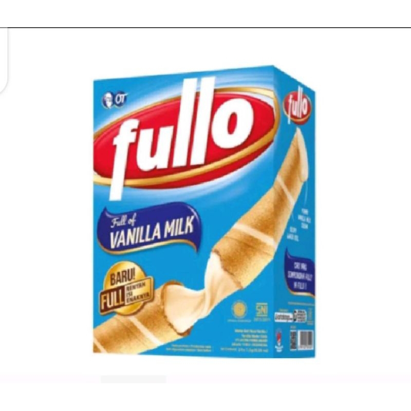 

Fullo Vanilla Milk Wafer Roll 1 Box Isi 24 PCS