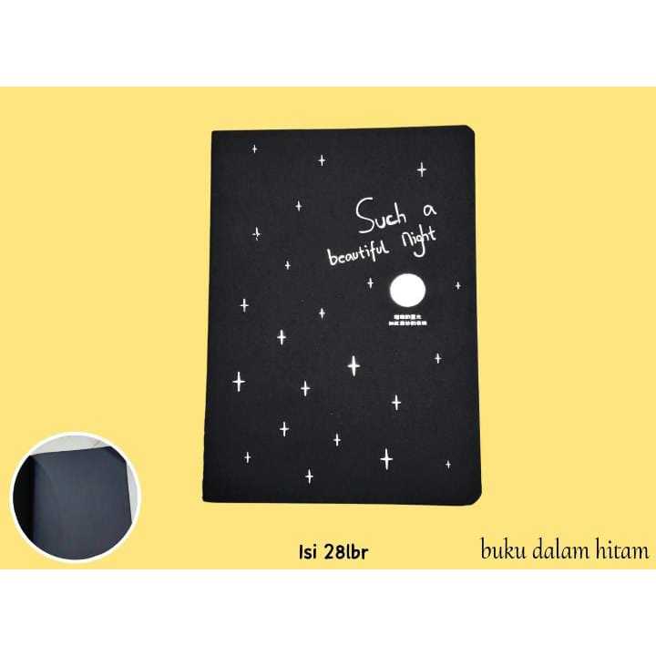 

Notebook kertas hitam A6