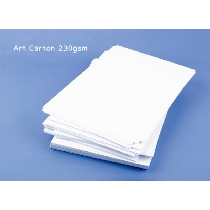 

Kertas Art Carton 230gsm /AC 230 / ukuran A4