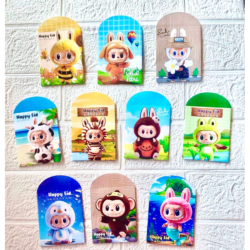 

Amplop lebaran motif LABUBU isi 10 pcs