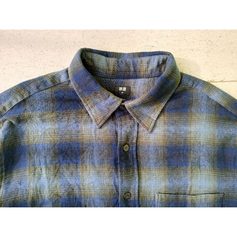 kemeja flannel uniqlo veterano
