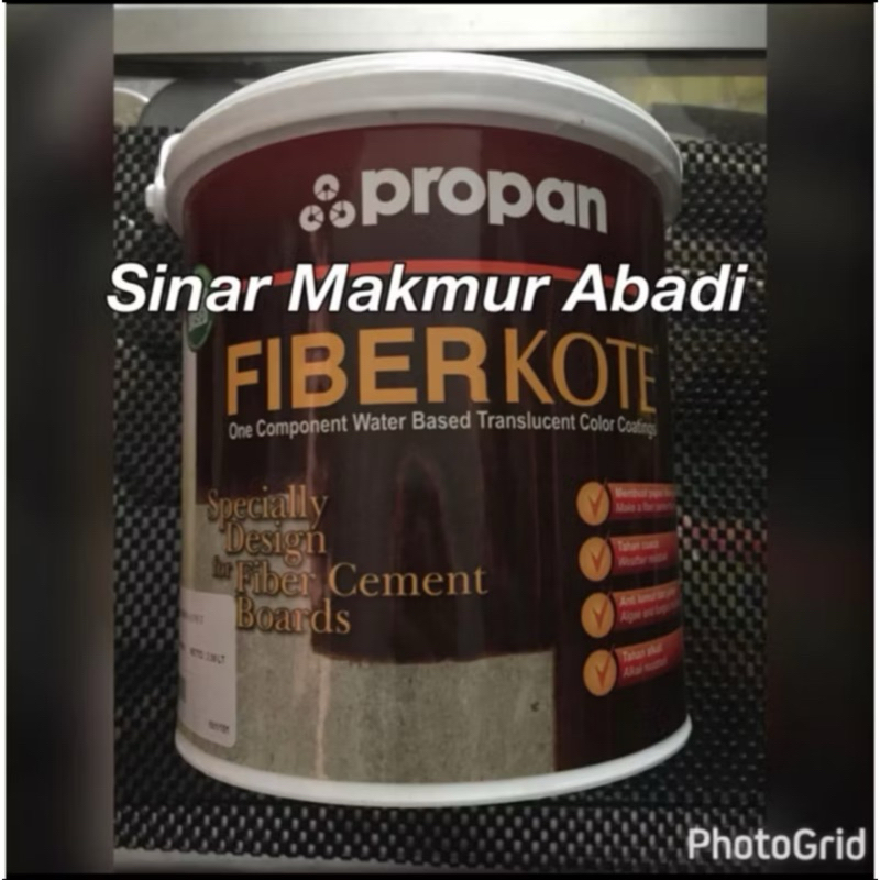 Propan Fiberkote Cat Fibercement Waterbased 889 WARNA DOFF 2.5 LIter DOFF