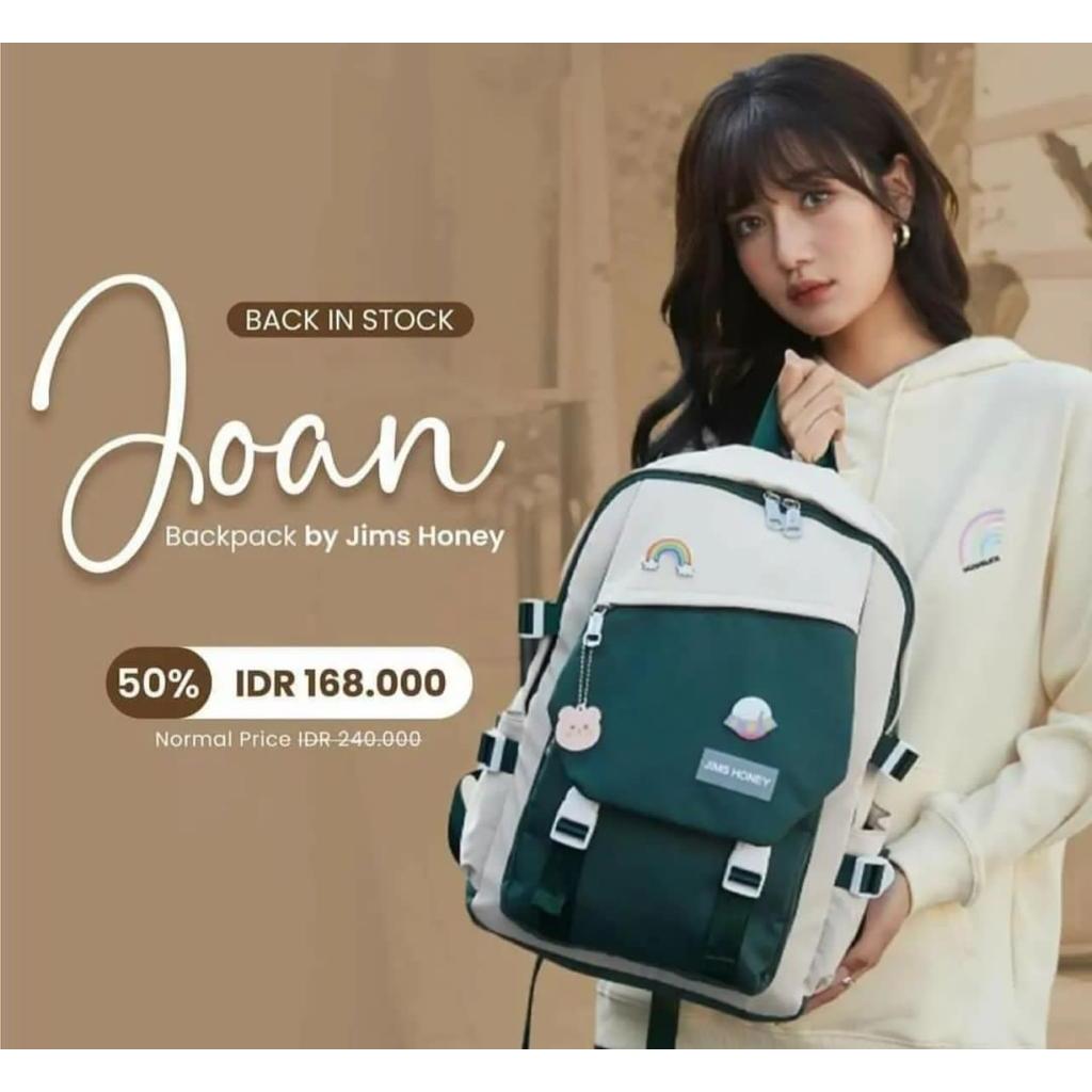 Joan backpack by Jims Honey-Tas Ransel-Tas Promo-Tas Diskon