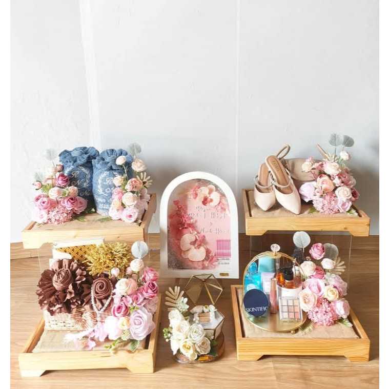 Kotak Seserahan Kayu Jati Belanda (Satuan)