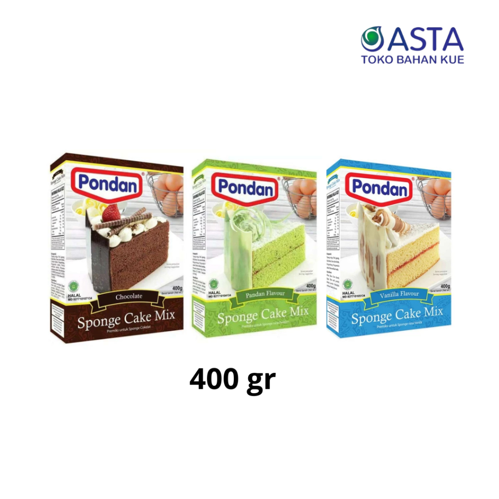 

Pondan Sponge Cake Box 400 Gr