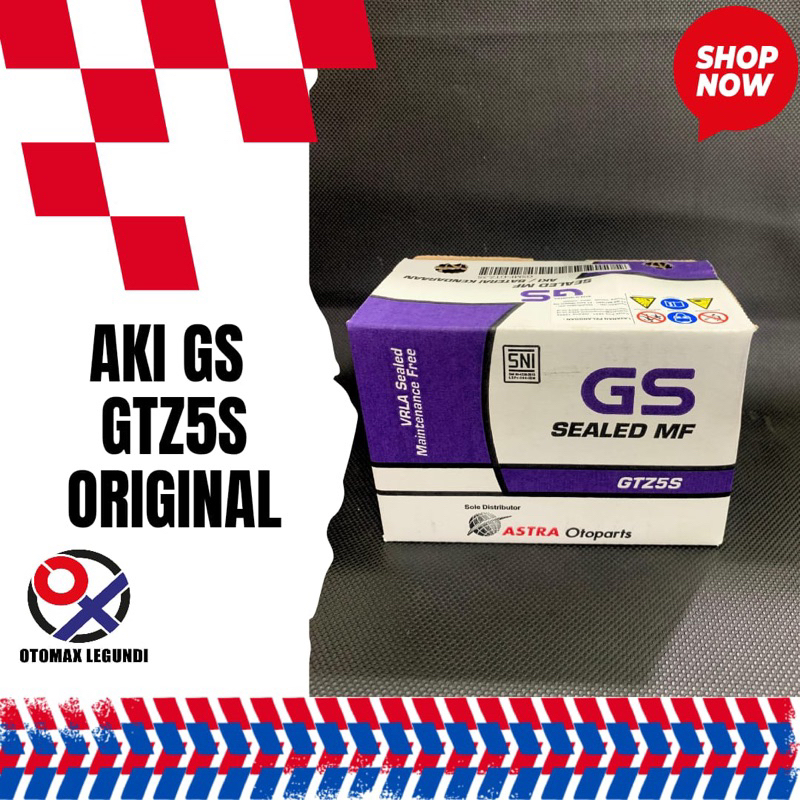 Aki GS GTZ5S ORIGINAL Aki Motor