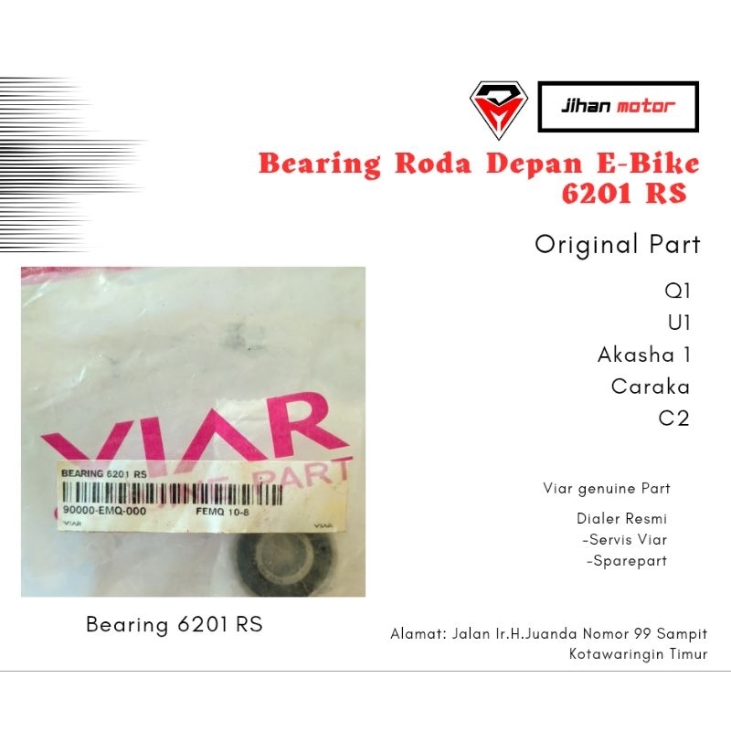 Bearing Depan sepeda listik