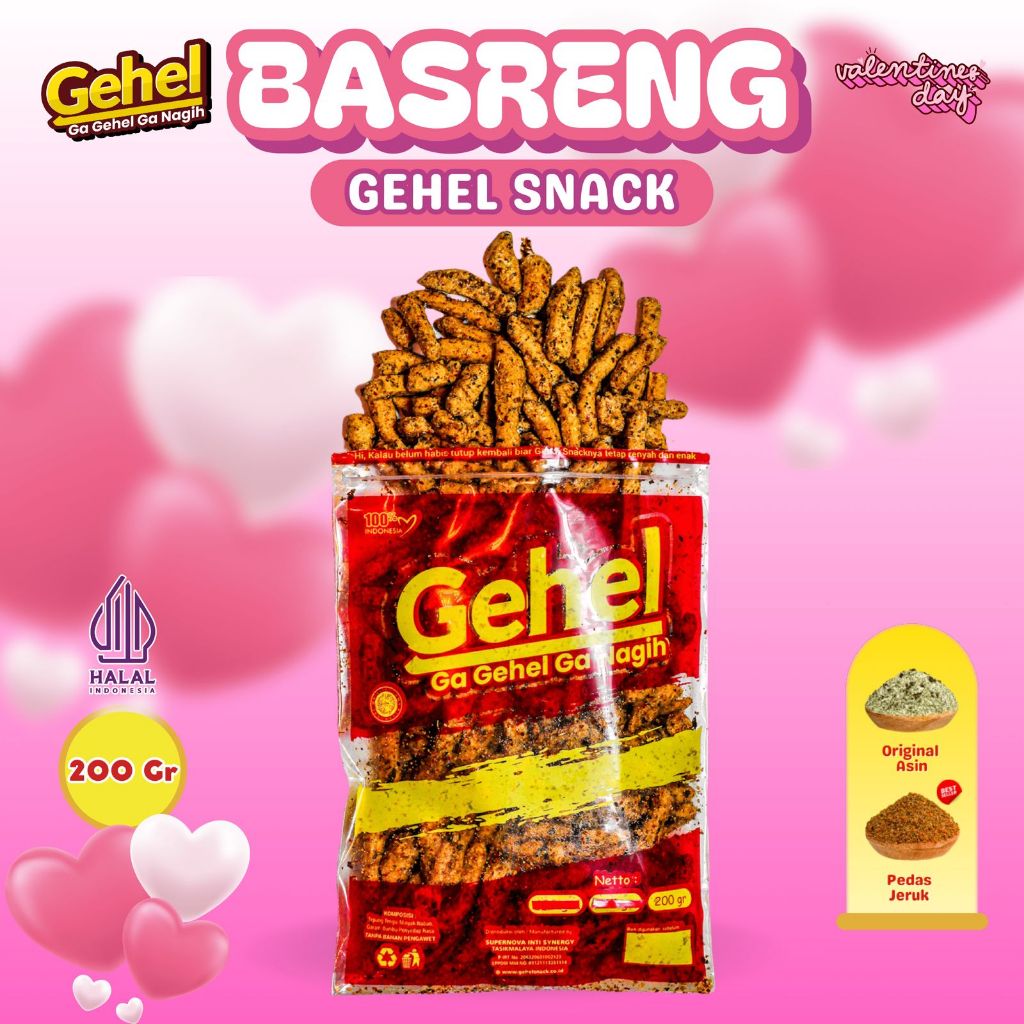 

Gehel Basreng 200gr - Makanan Ringan