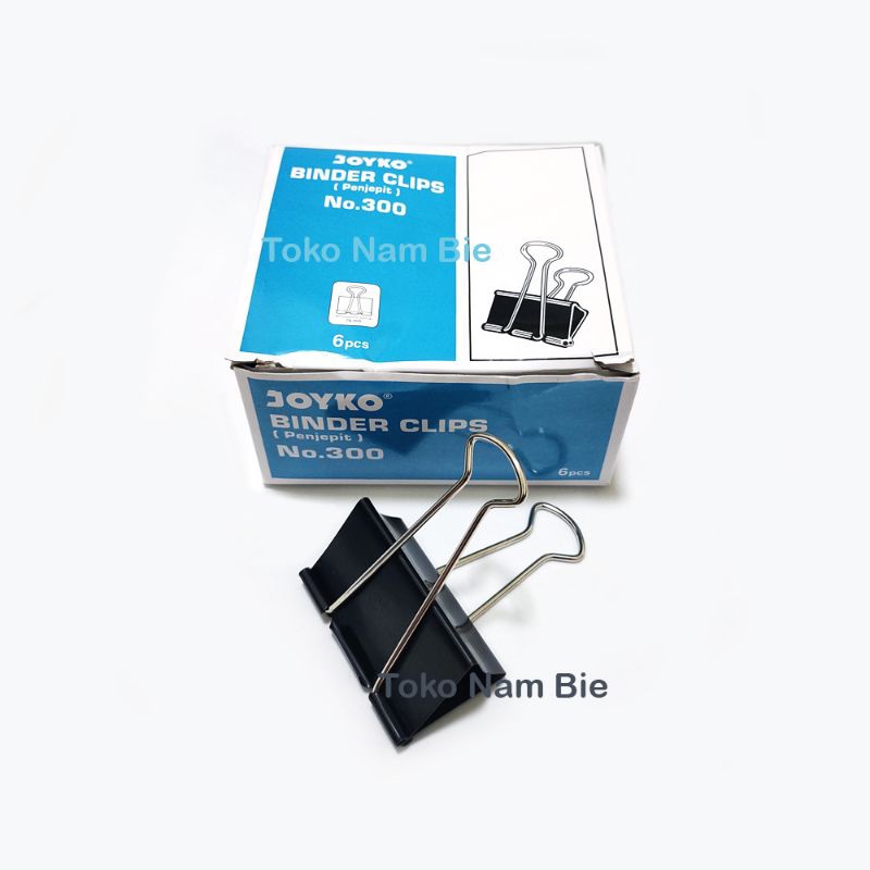

(ISI 6 PCS) Binder Clip / Klip Penjepit Kertas JOYKO DB 300