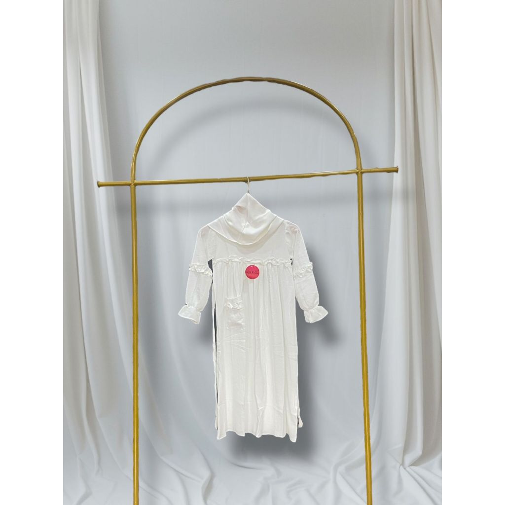 GAMIS ANAK PUTIH/GAMIS ANAK CRINKLE PREMIUM