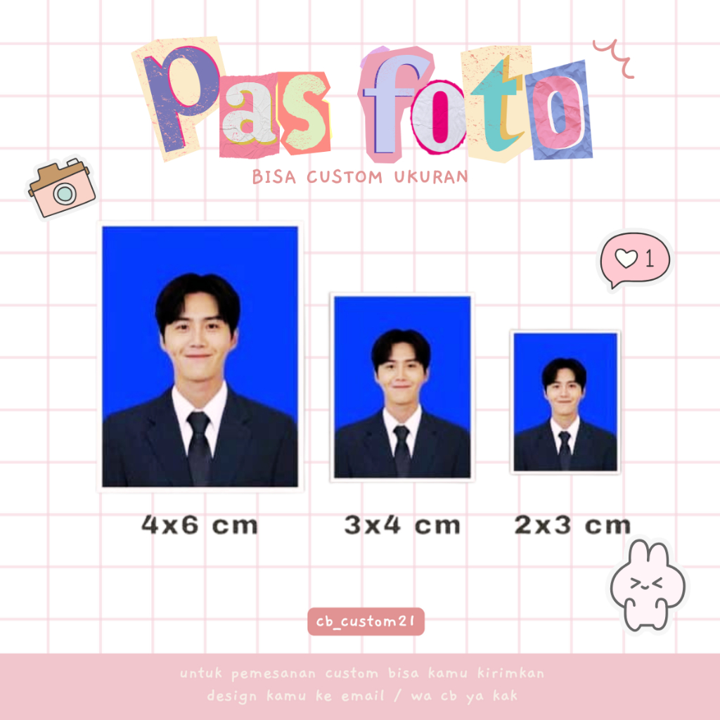 Cetak Pas Foto / Foto Dokumentasi / Foto Dokumen / Foto Lamaran Kerja