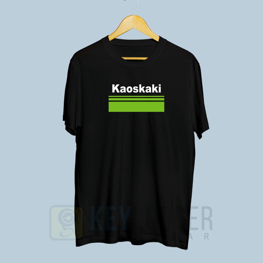 Baju Kaos Plesetan Lucu Unik Logo Merek Kawasaki Kaos kaki 74