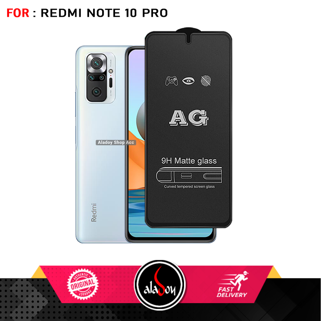 Tempered Glass Layar Matte Anti Glare Xiaomi Redmi Note 10 Pro