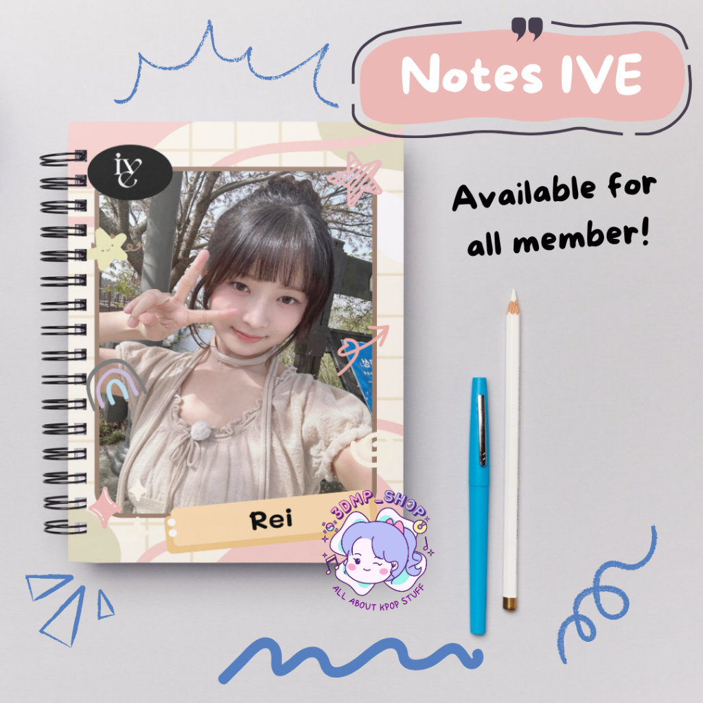 

Notes Buku Tulis IVE Permember Rei Yujin Liz Leeseo Wonyoung Gaeul