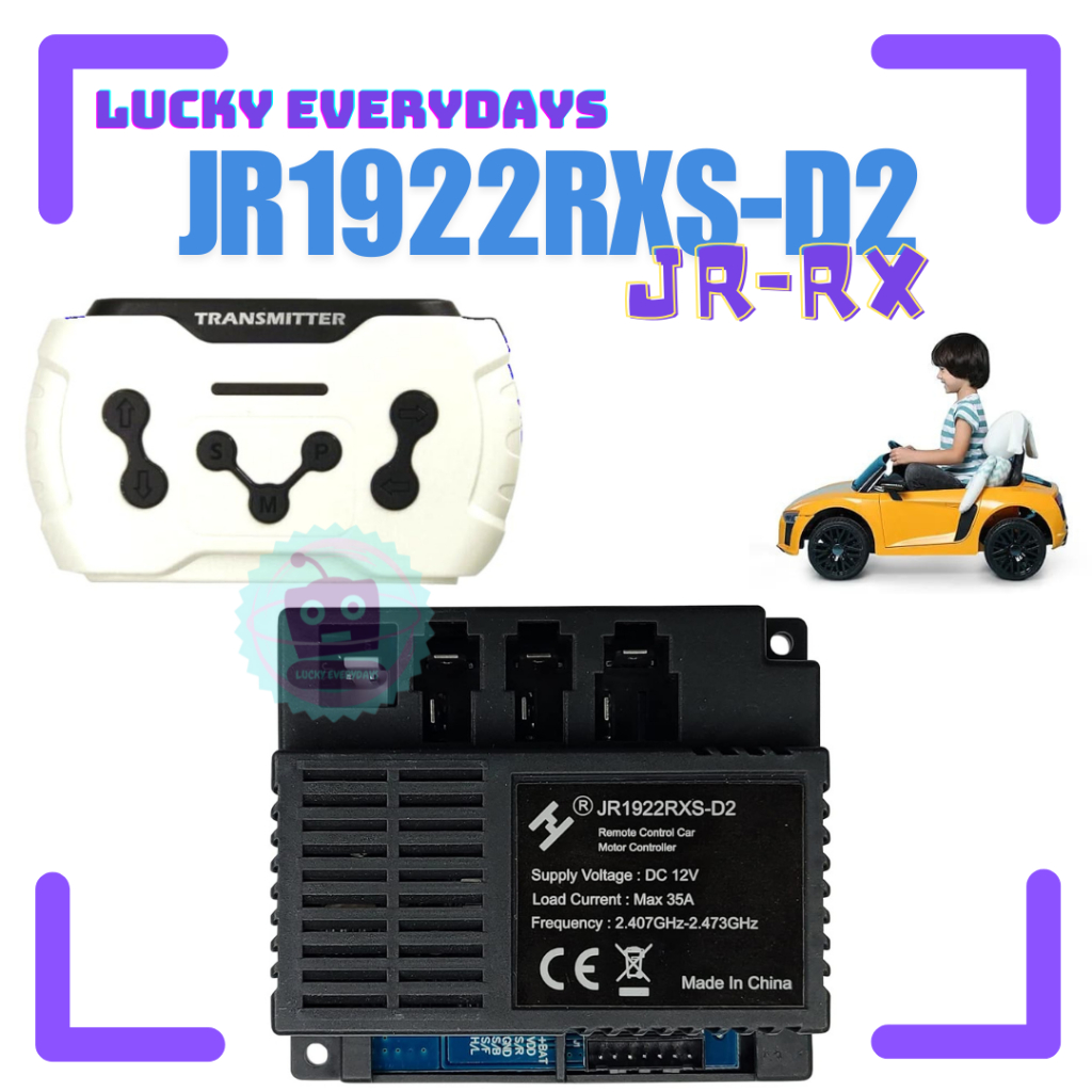 RECEIVER REMOT JR1922RXS-D2 12VOLT 35A MOBIL MAINAN AKI ANAK REMOT CONTROL MODUL PCB IC REMOT CONTRO