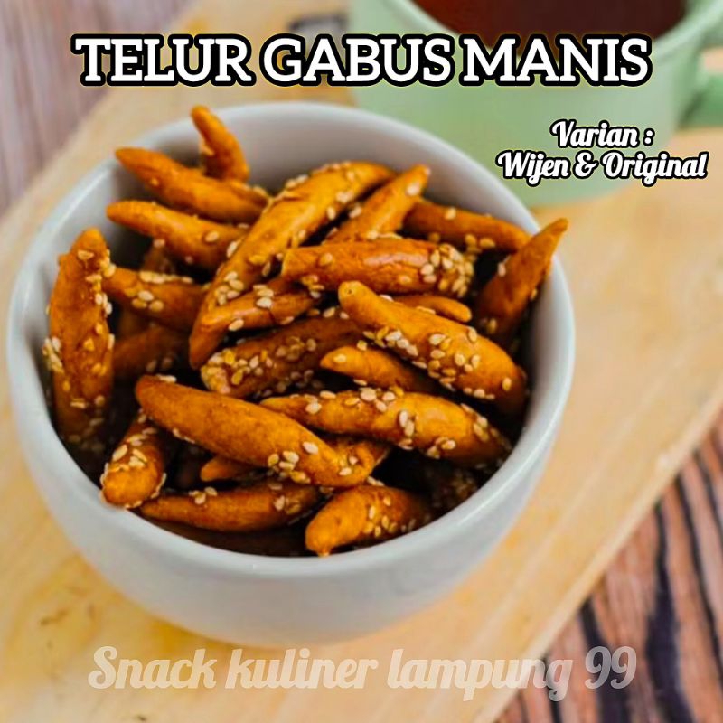 

TELUR GABUS GULA MERAH MANIS Varian Wijen & Original [A]