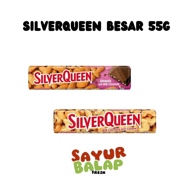 

SilverQueen Besar 55g Silverqueen Milk Chocolate With Cashew Silverqueen Almonds With Milk Chocolate