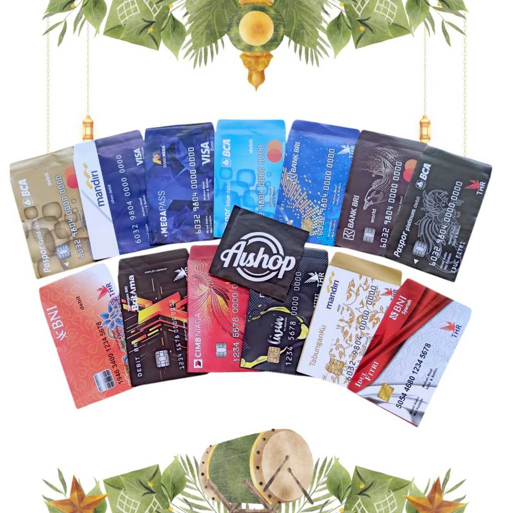 

Amplop Lebaran Idul Fitri Angpau Lebaran ATM MEDIUM Isi 50 Lembar Mix Gambar / Ampau Atm Kecil Angpao