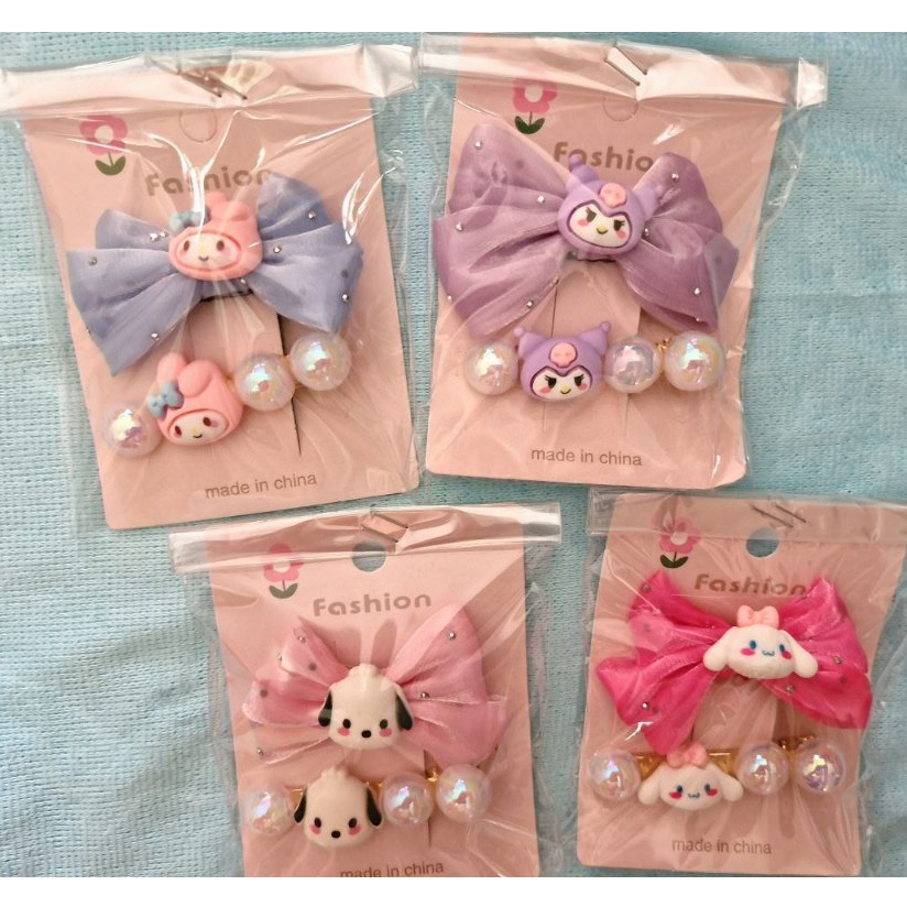 Jepit karet rambut anak cewek import murah / aksesoris rambut anak