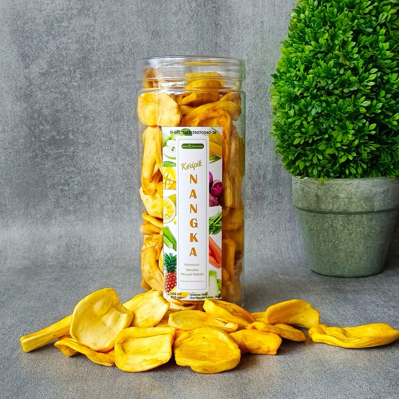 

Keripik Nangka Kualitas Super/Grade A - Kemasan Toples Besar 1300 ml