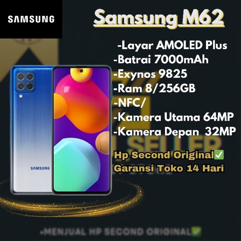 Samsung M62 8/256gb Second Ori