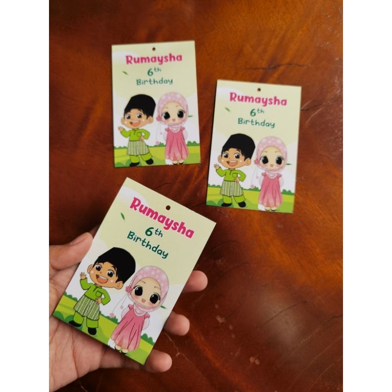 

Hangtag Anak Muslim Bebas Custom Suka-Suka 25 pcs