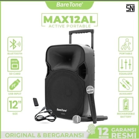 

A SPEAKER PORTABLE BARETONE 12 INCH MAX12AL SPEAKER MEETING A