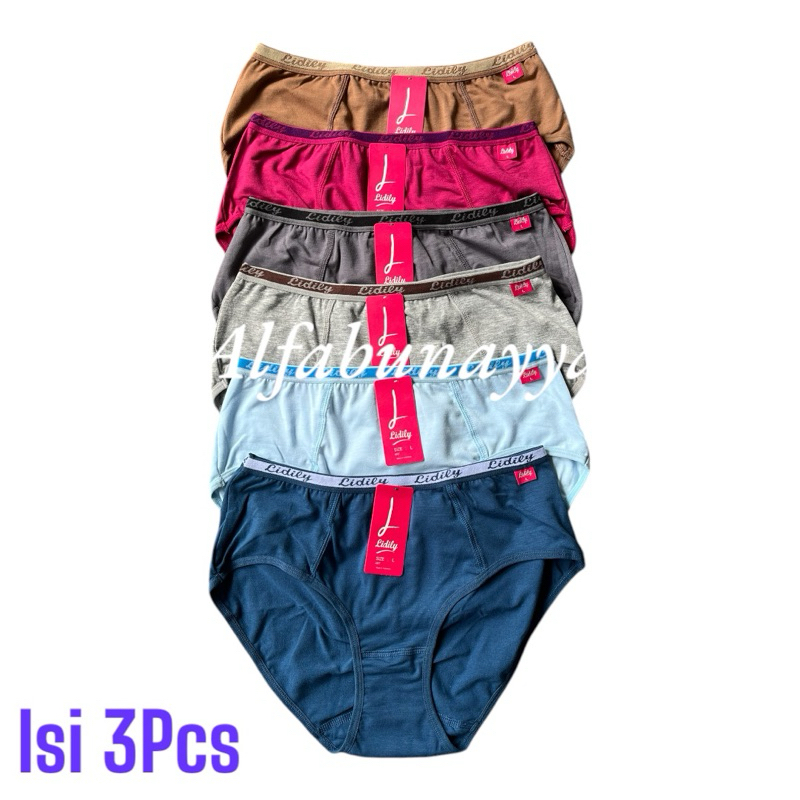 6 Celana Dalam Wanita L 120 AB - LYDYLY - CD LIDYLY - CD Pakaian Dalam WANITA - DEWASA - REMAJA