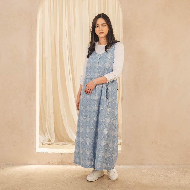 C2 Vitara Blue Overall Wanita