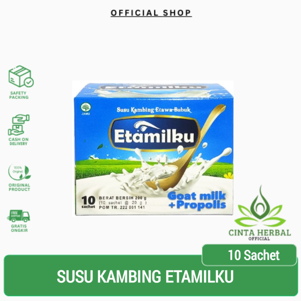 

Susu Kambing Etawa Etamilku | Etawaku Susu Kambing Bubuk Etamilku Goat milk + Propolis