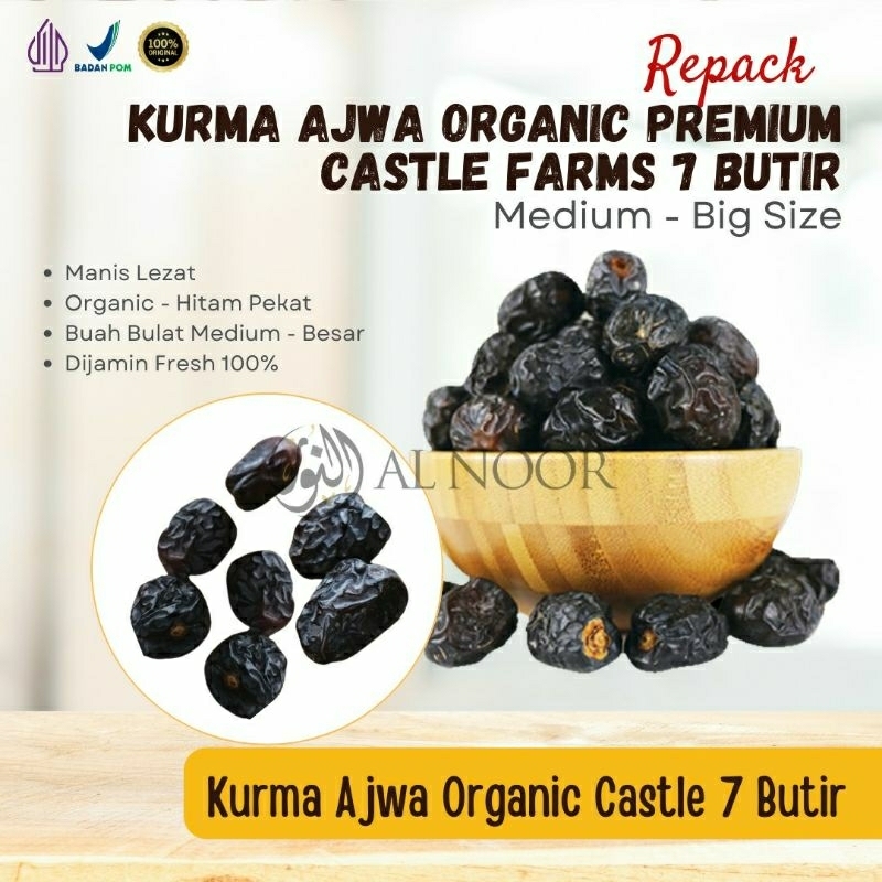 

Ajwa Castle Farm Organic Repack 7butir – Pusat Grosir Al Noor