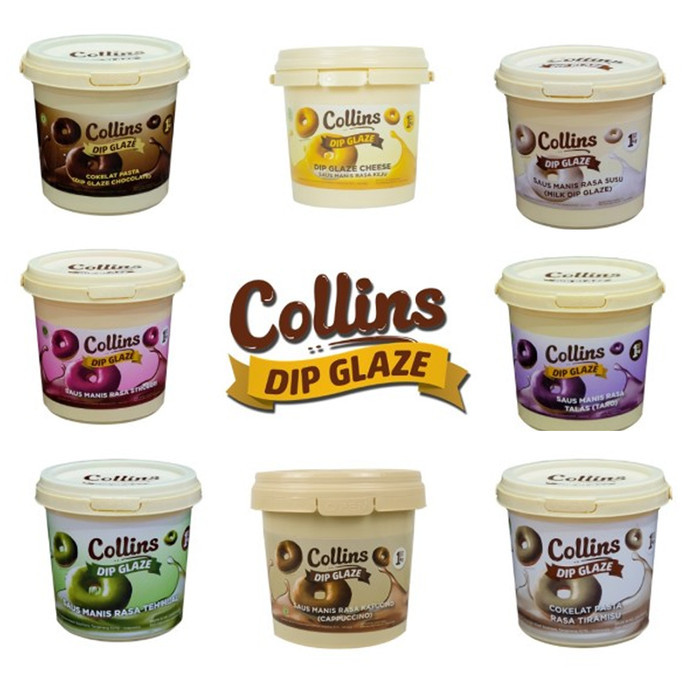 

COLLINS DIP GLAZE Saus Manis Selai Aneka Rasa All Varian Kemasan REPACK 250 GRAM