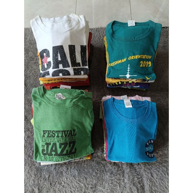 paketan usaha baju kaos oblong 20 pcs 500 ribu